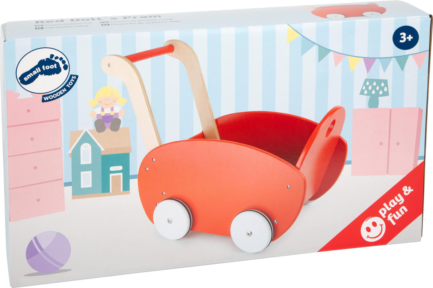 Puppenwagen rot