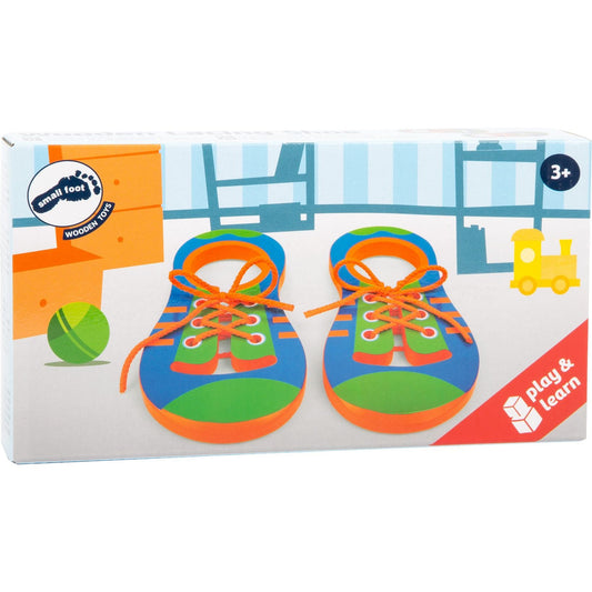 Fädelschuhe Schleife lernen