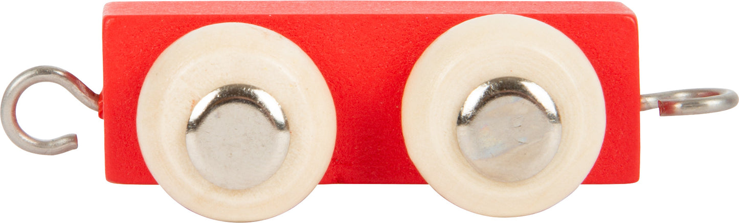 Buchstabenzug Anhänger rot