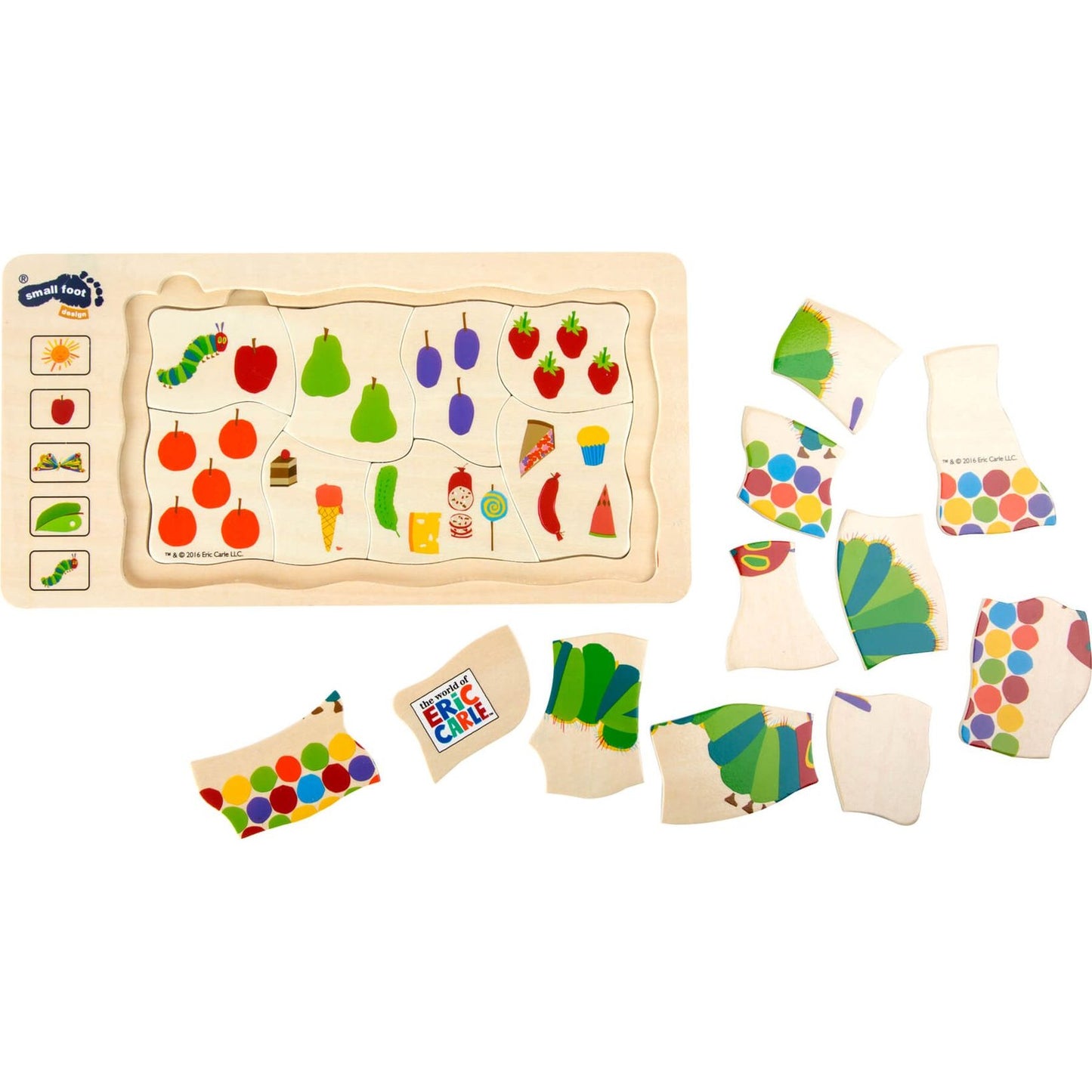 Raupe Nimmersatt Schichtenpuzzle
