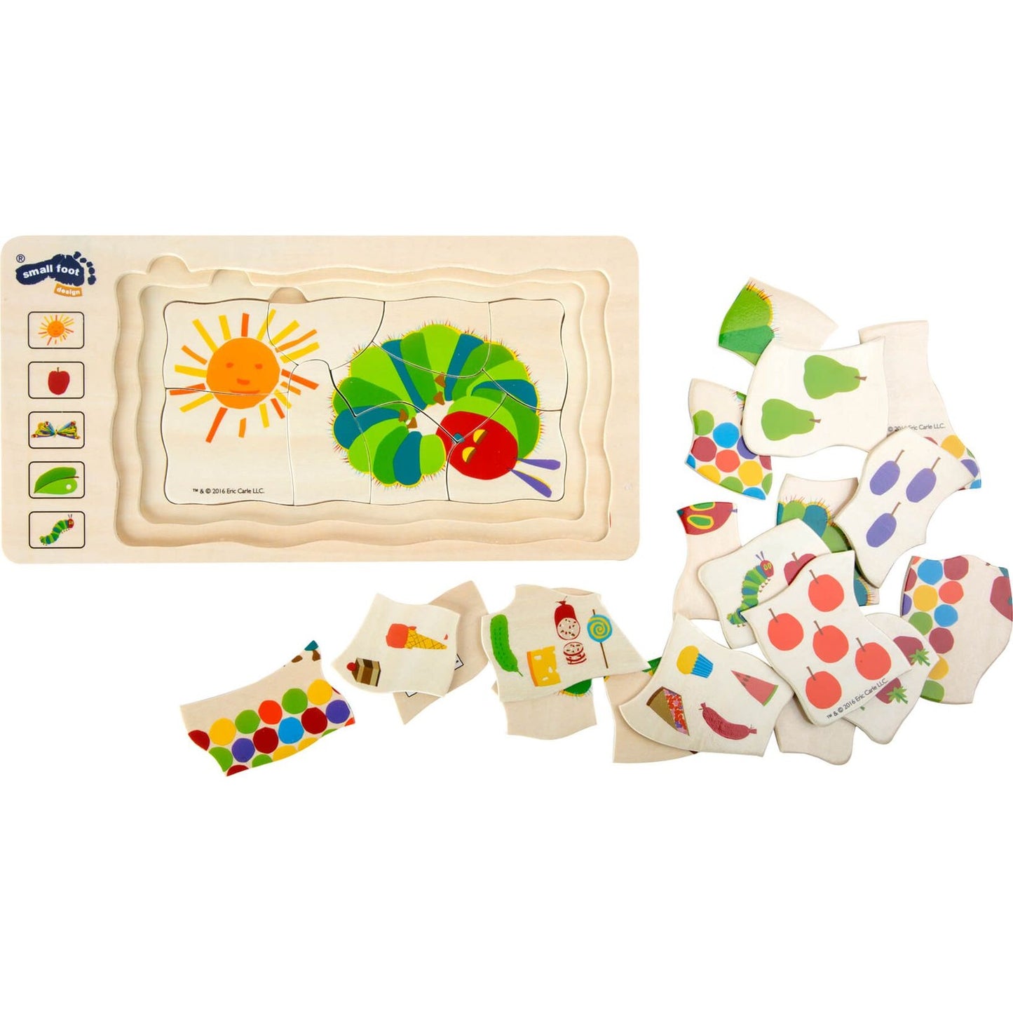 Raupe Nimmersatt Schichtenpuzzle