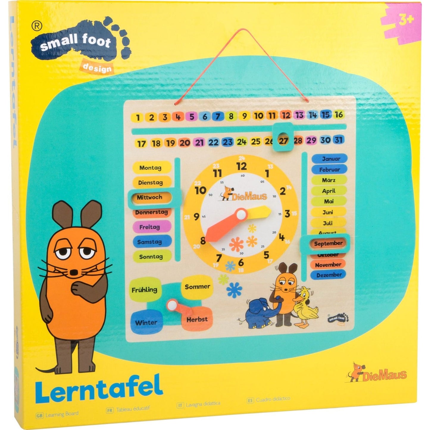 Die Maus Lernuhr mit Kalender