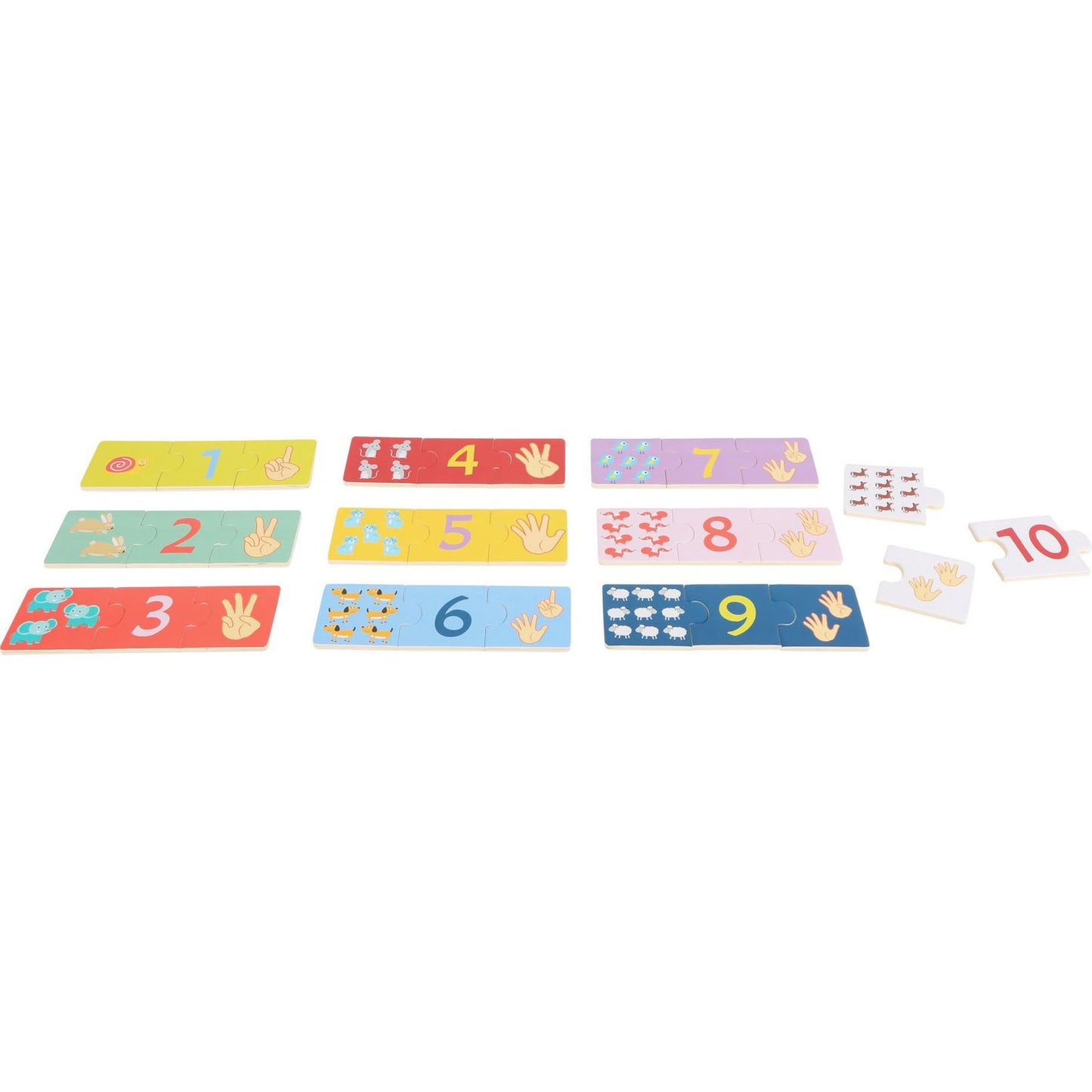 Lernpuzzle Zählen