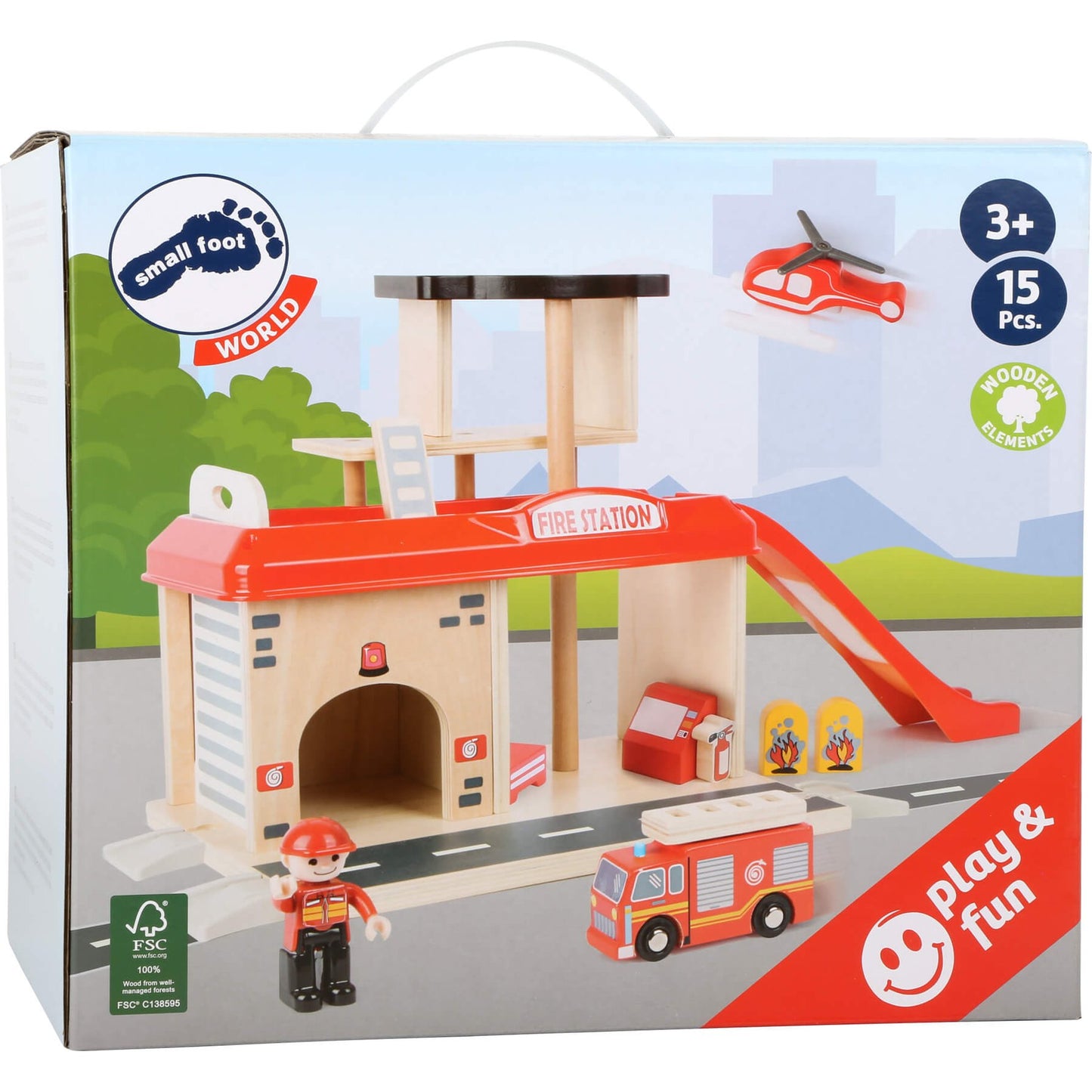 Feuerwehrwache mit Zubehör