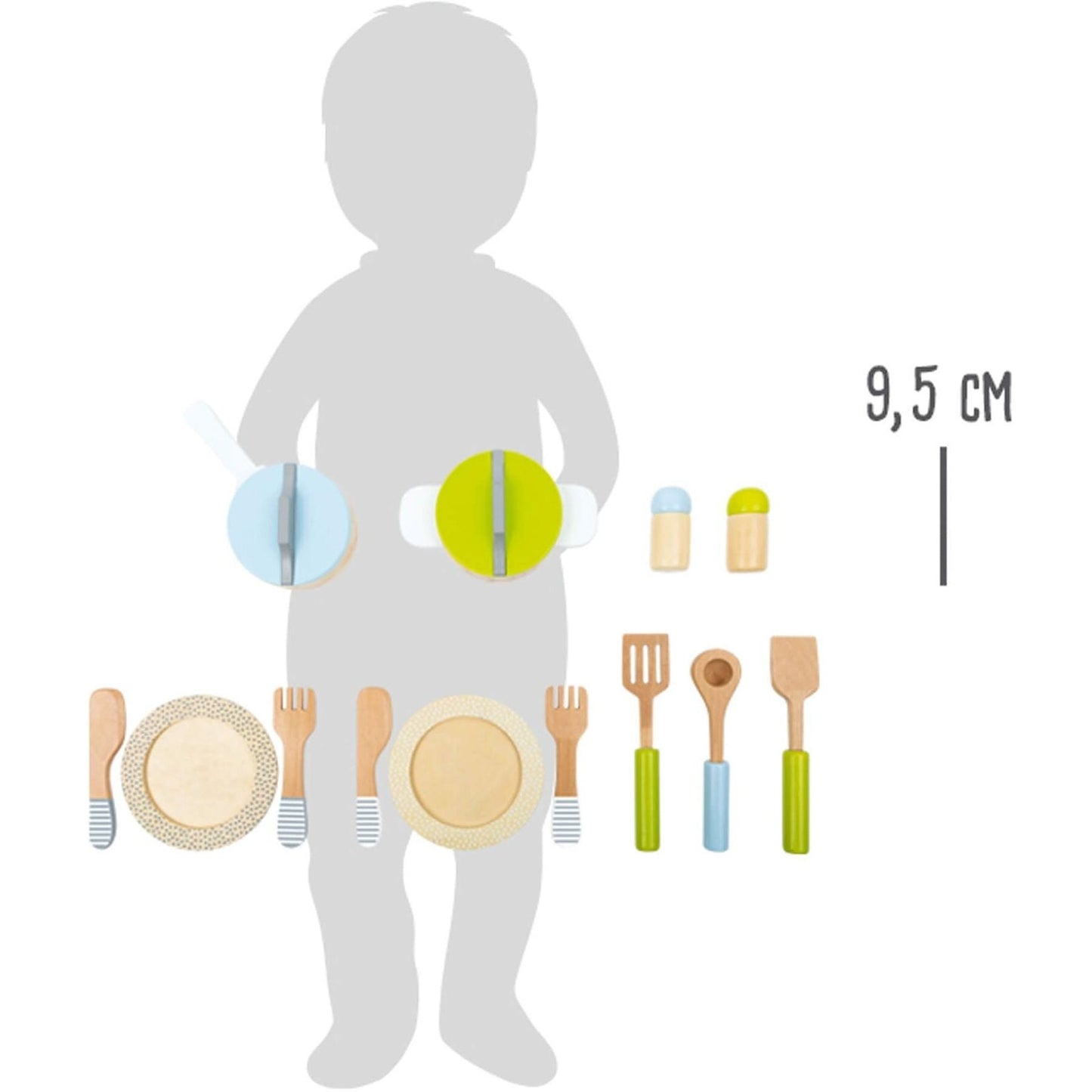 Geschirr- und Topfset Kinderküche