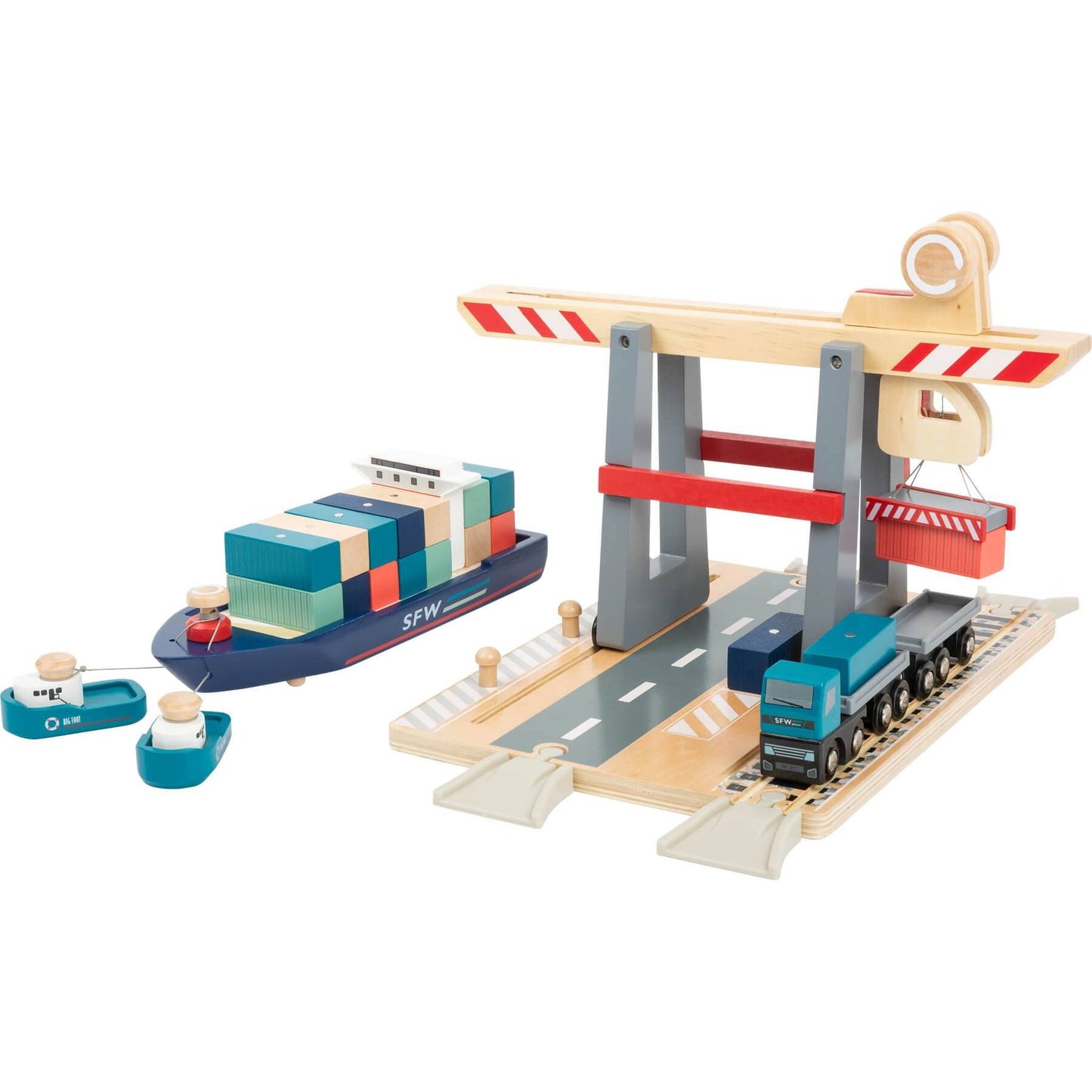 Container Terminal mit Zubehör