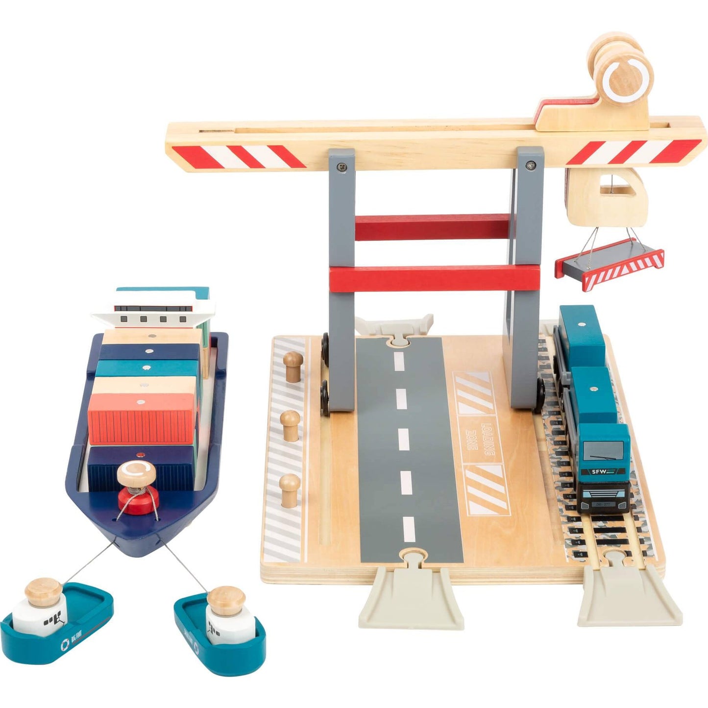 Container Terminal mit Zubehör