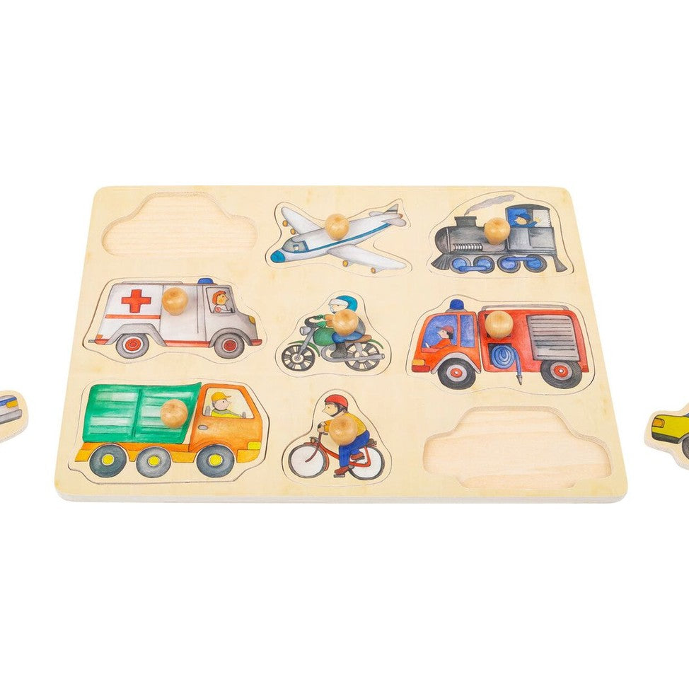 Setzpuzzle Fahrzeuge der Stadt