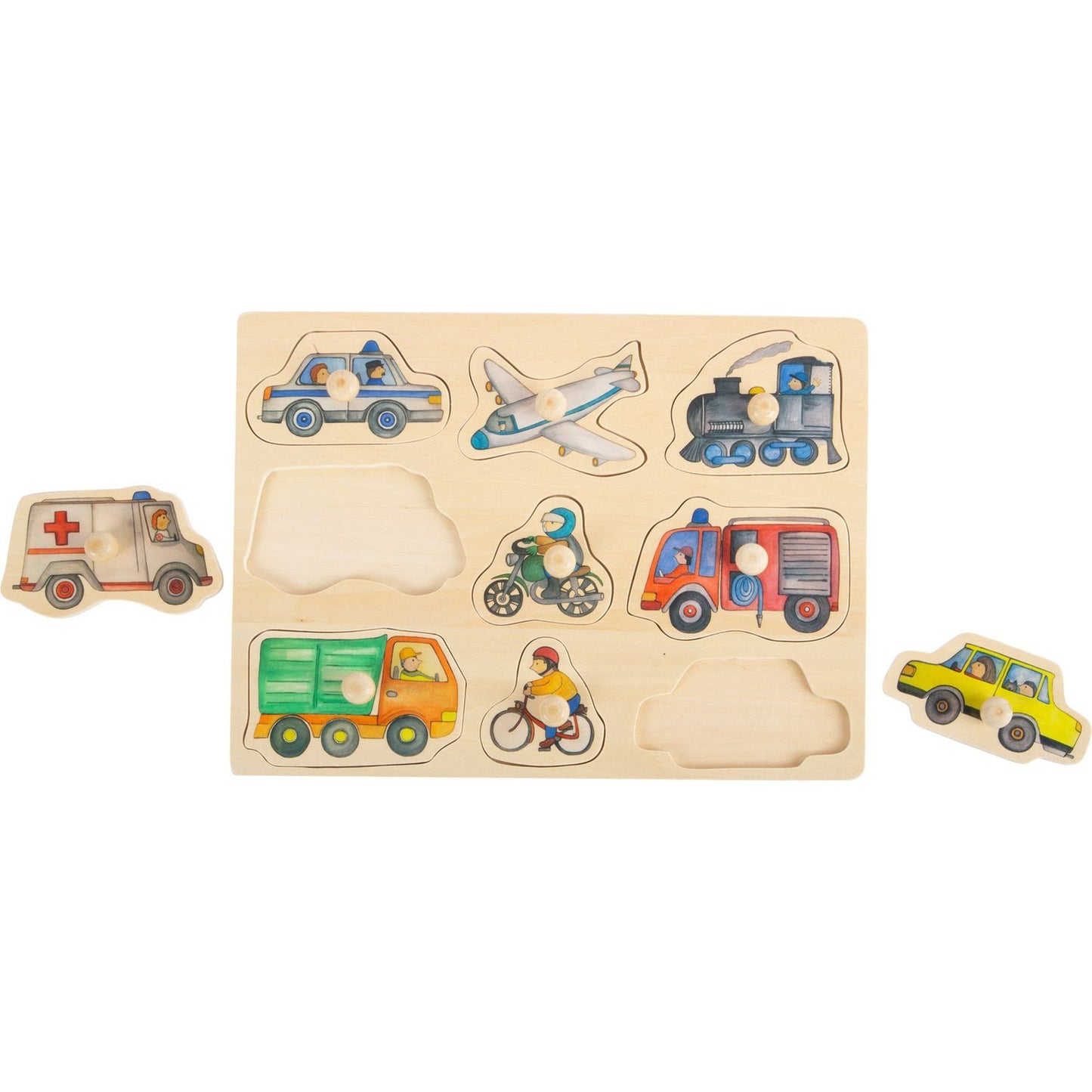 Setzpuzzle Fahrzeuge der Stadt