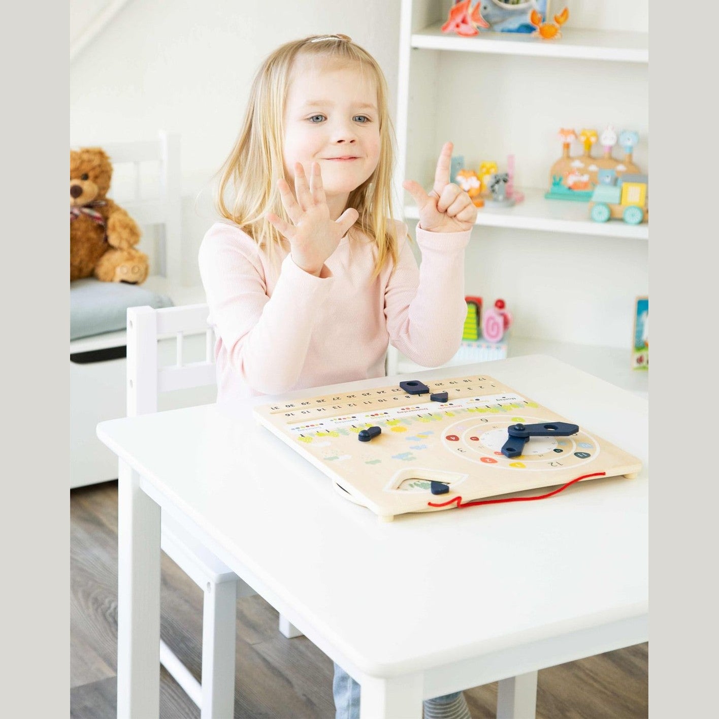 Lernuhr mit Kalender „Educate“