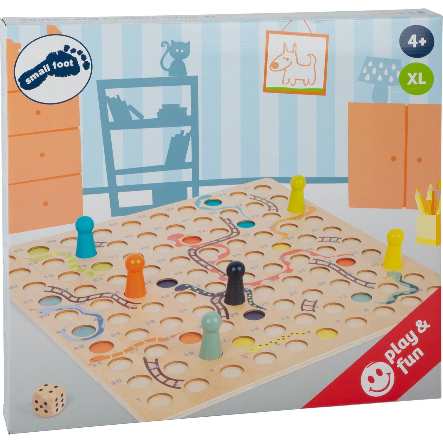 Schlangen und Leitern-Spiel XL