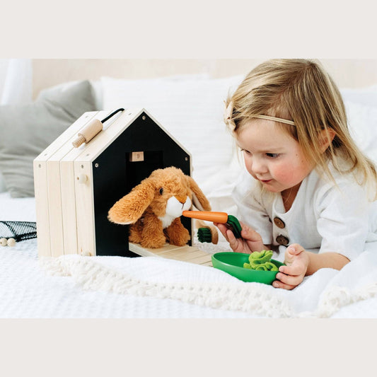 Hasenstall mit Auslauf