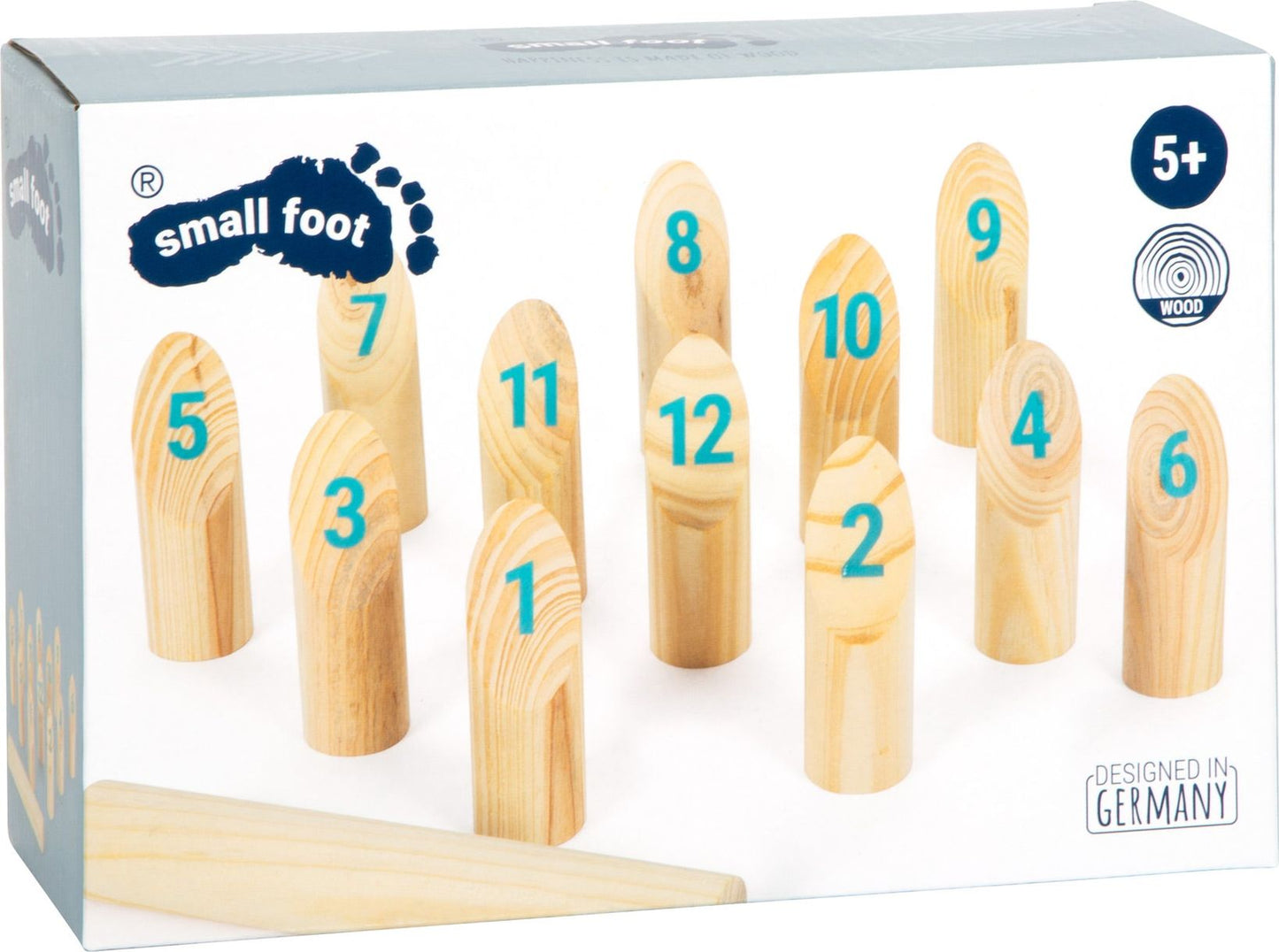 Wikingerspiel Kubb mit Zahlen „Active“
