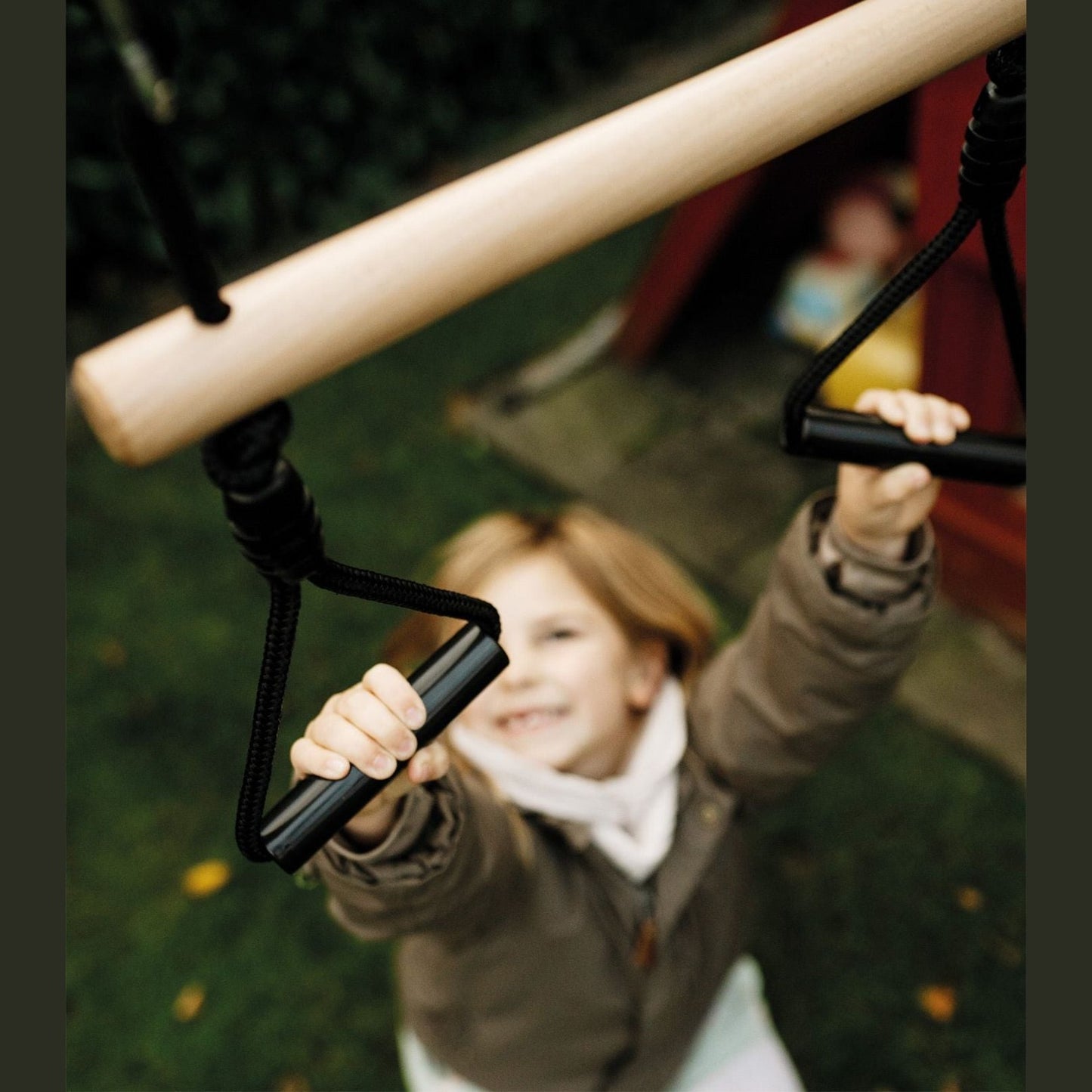 Trapezschaukel mit Turnringen „Black Line“