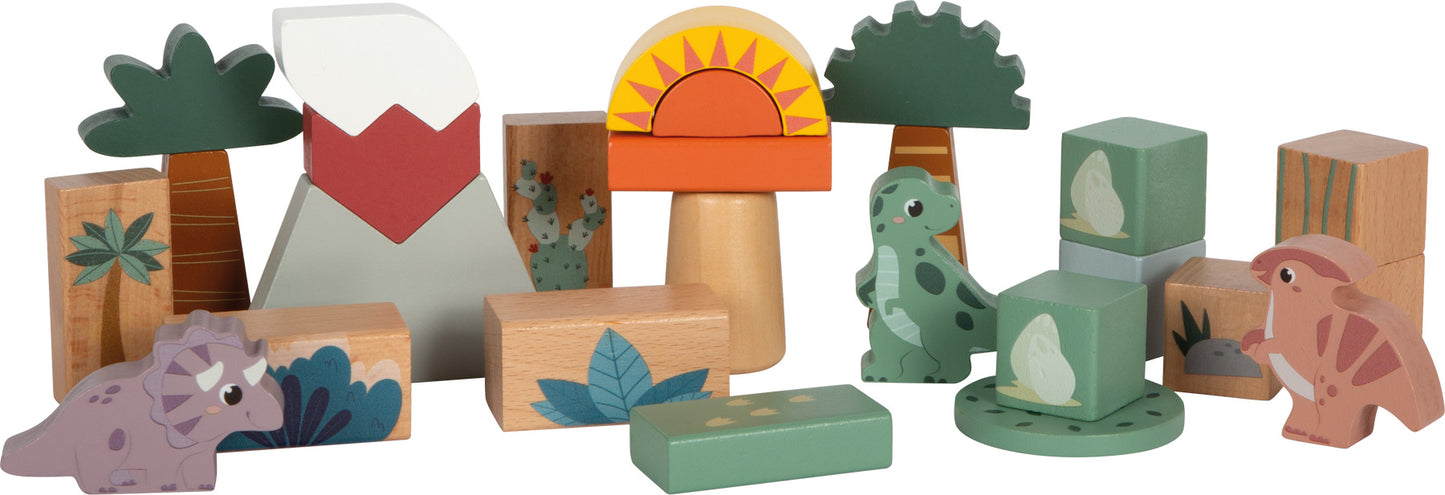 Holzbausteine „Dino“