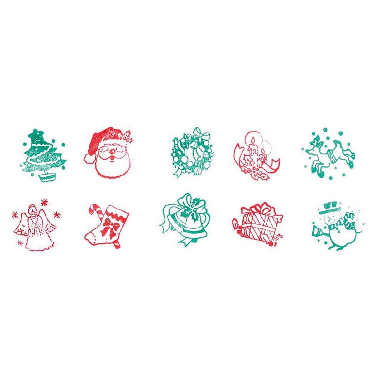 Kunststoff-Stempel, Weihnachtsmotive