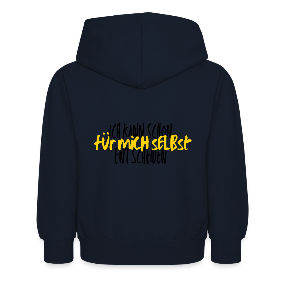 Kinder Hoodie - Selbst entscheiden - Navy