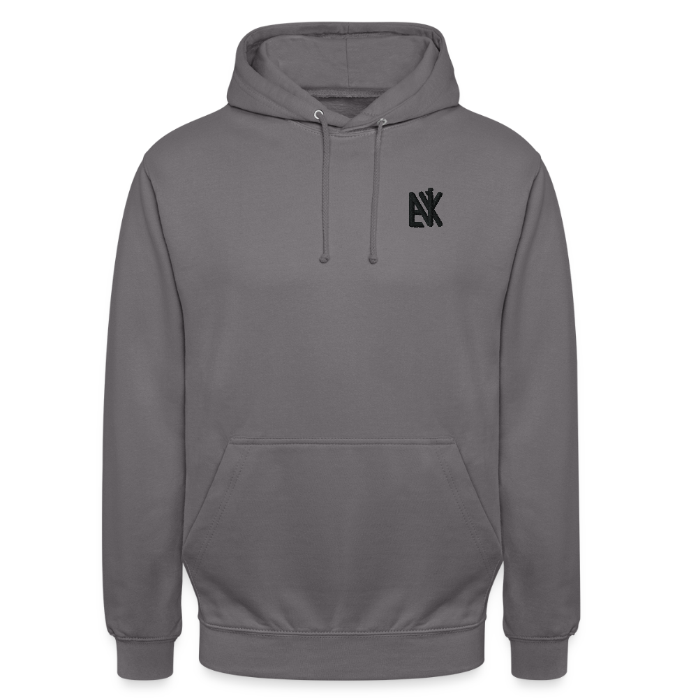 Unisex Hoodie - Flower-Horn - Mittelgrau