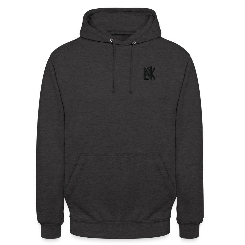 Unisex Hoodie - Flower-Horn - Anthrazit