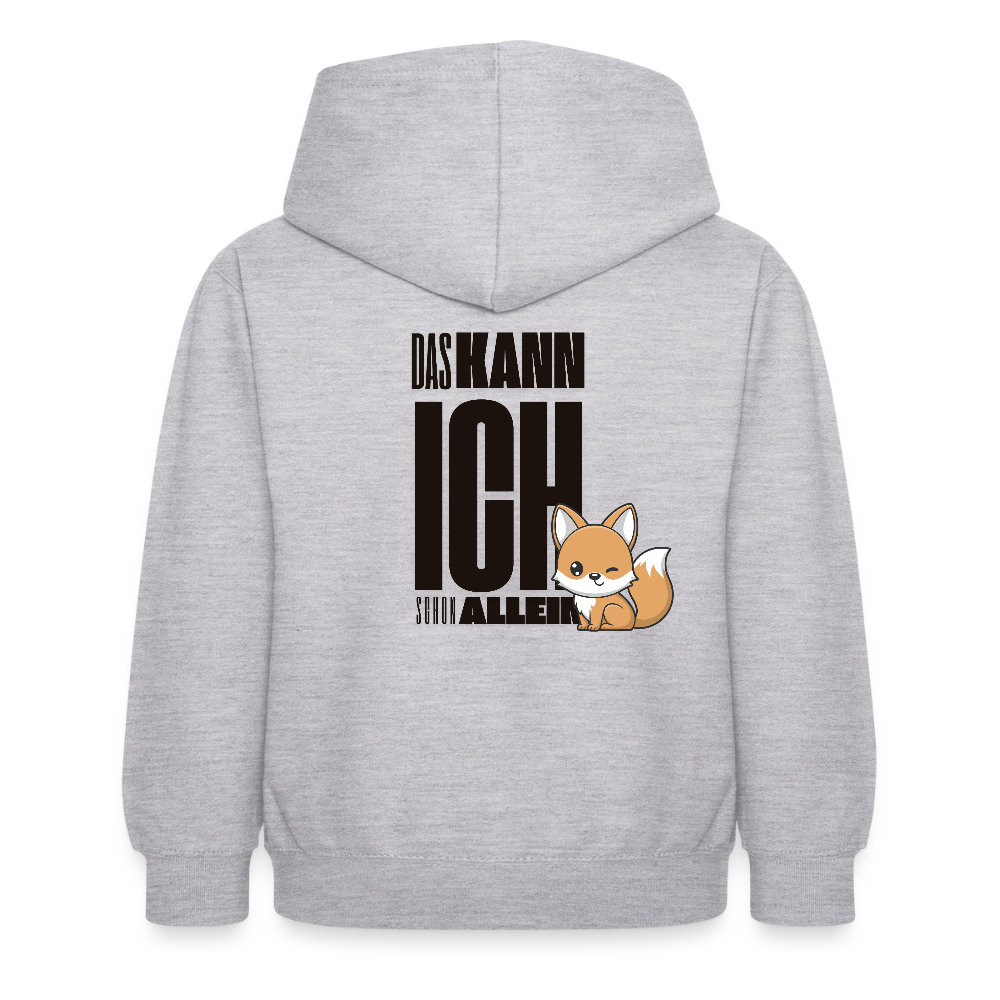 Kinder Hoodie - Das Kann ich schon - Hellgrau meliert