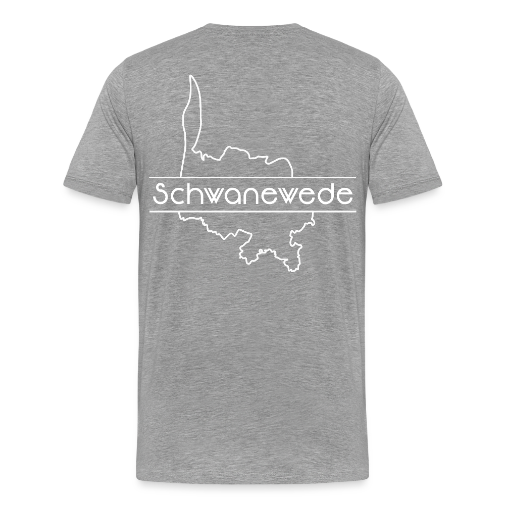 Männer Premium T-Shirt - Schwanewede - Grau meliert