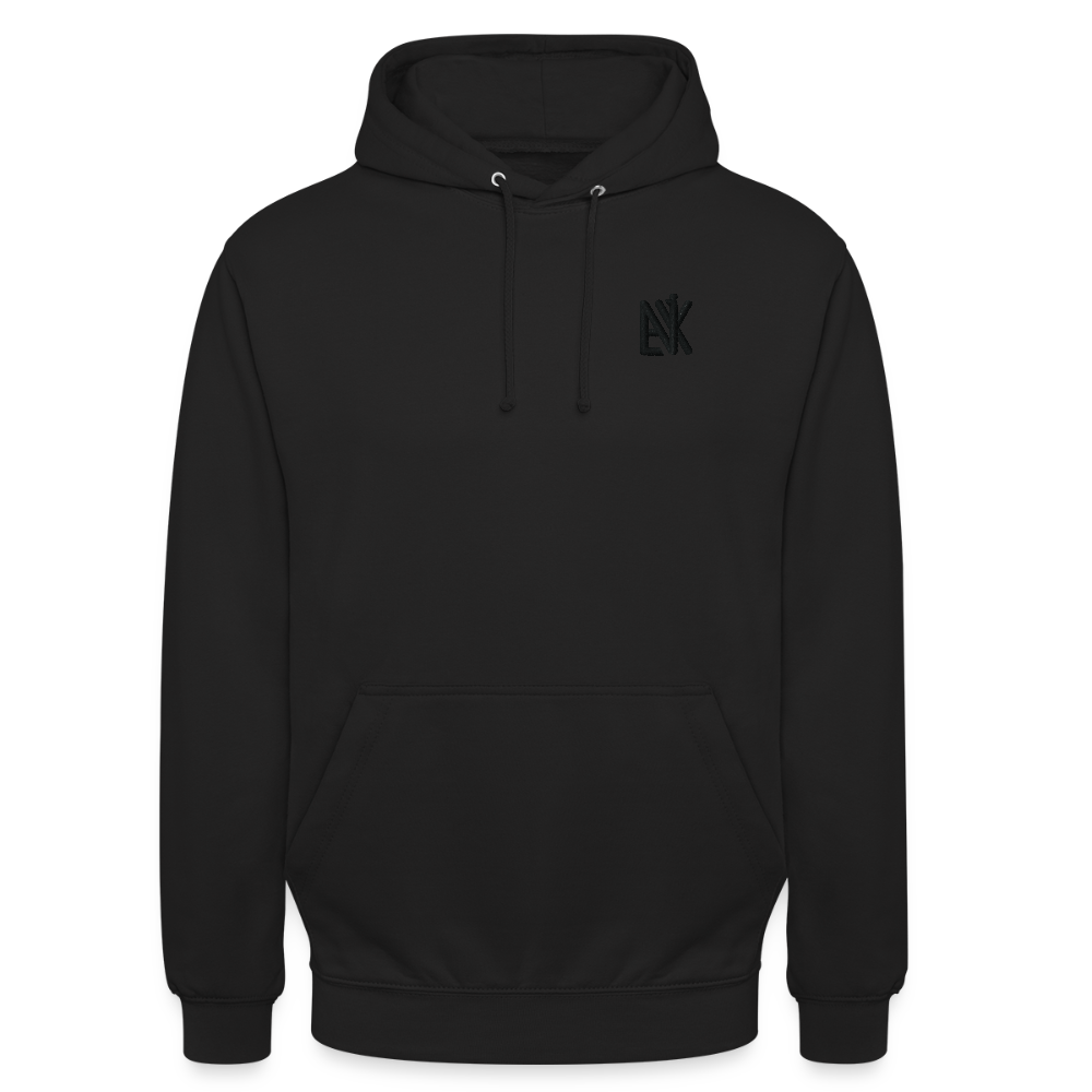 Unisex Hoodie - Flower-Horn - Schwarz