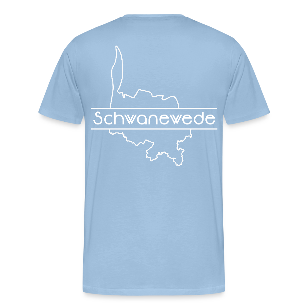 Männer Premium T-Shirt - Schwanewede - Sky
