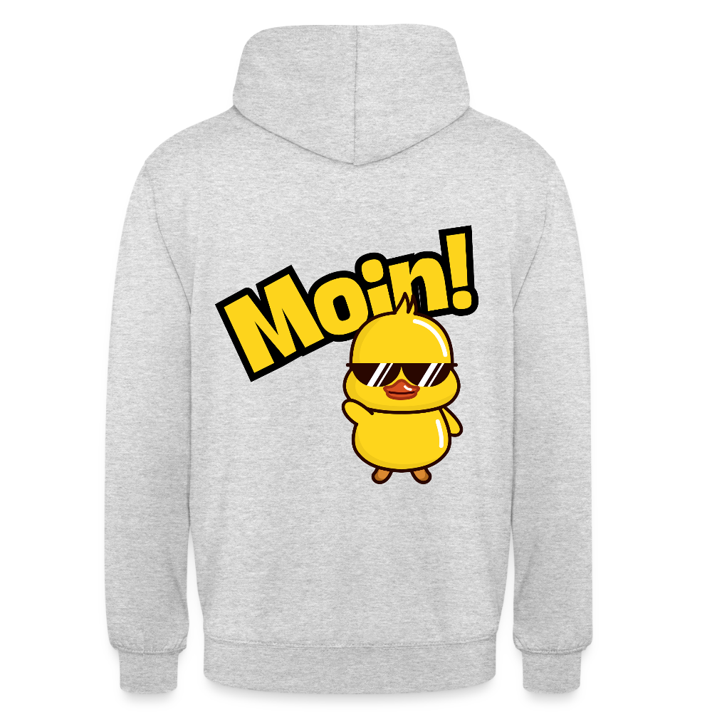 Unisex Hoodie - MOIN - Hellgrau meliert