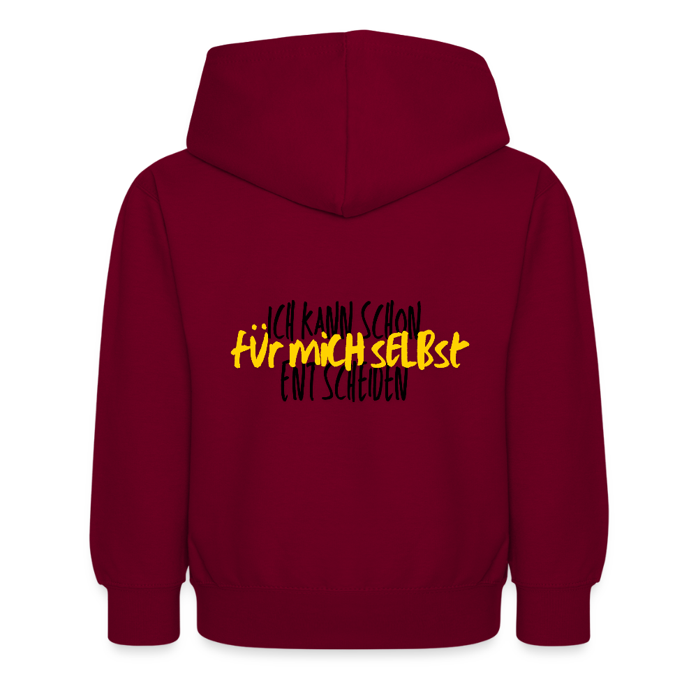 Kinder Hoodie - Selbst entscheiden - Bordeaux