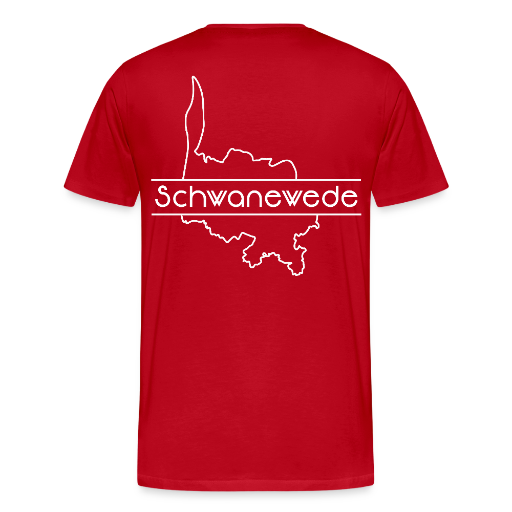 Männer Premium T-Shirt - Schwanewede - Rot
