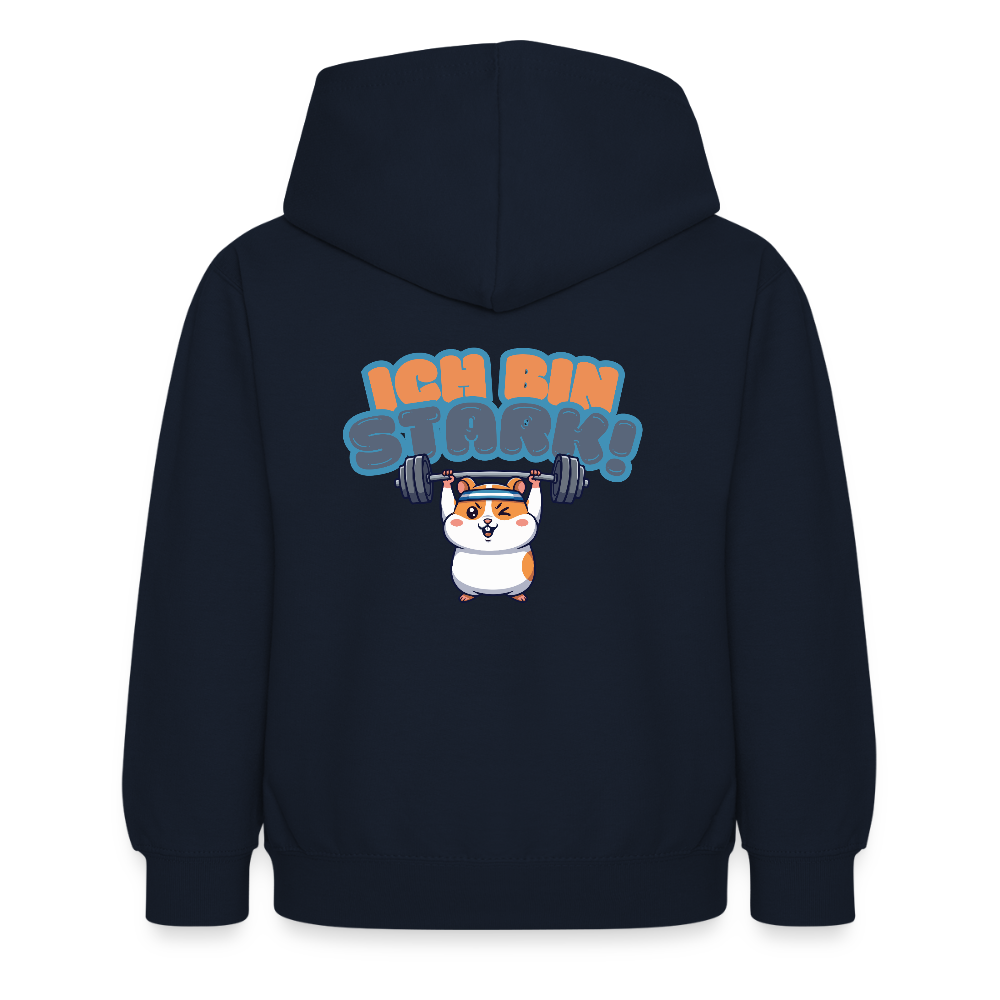 Kinder Hoodie - Ich bin stark - Navy