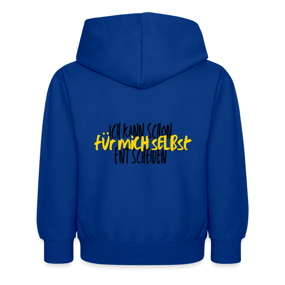 Kinder Hoodie - Selbst entscheiden - Royalblau