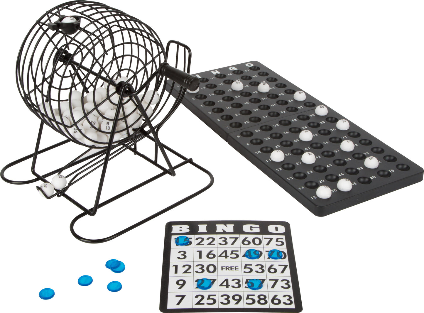 Bingotrommel mit Zubehör
