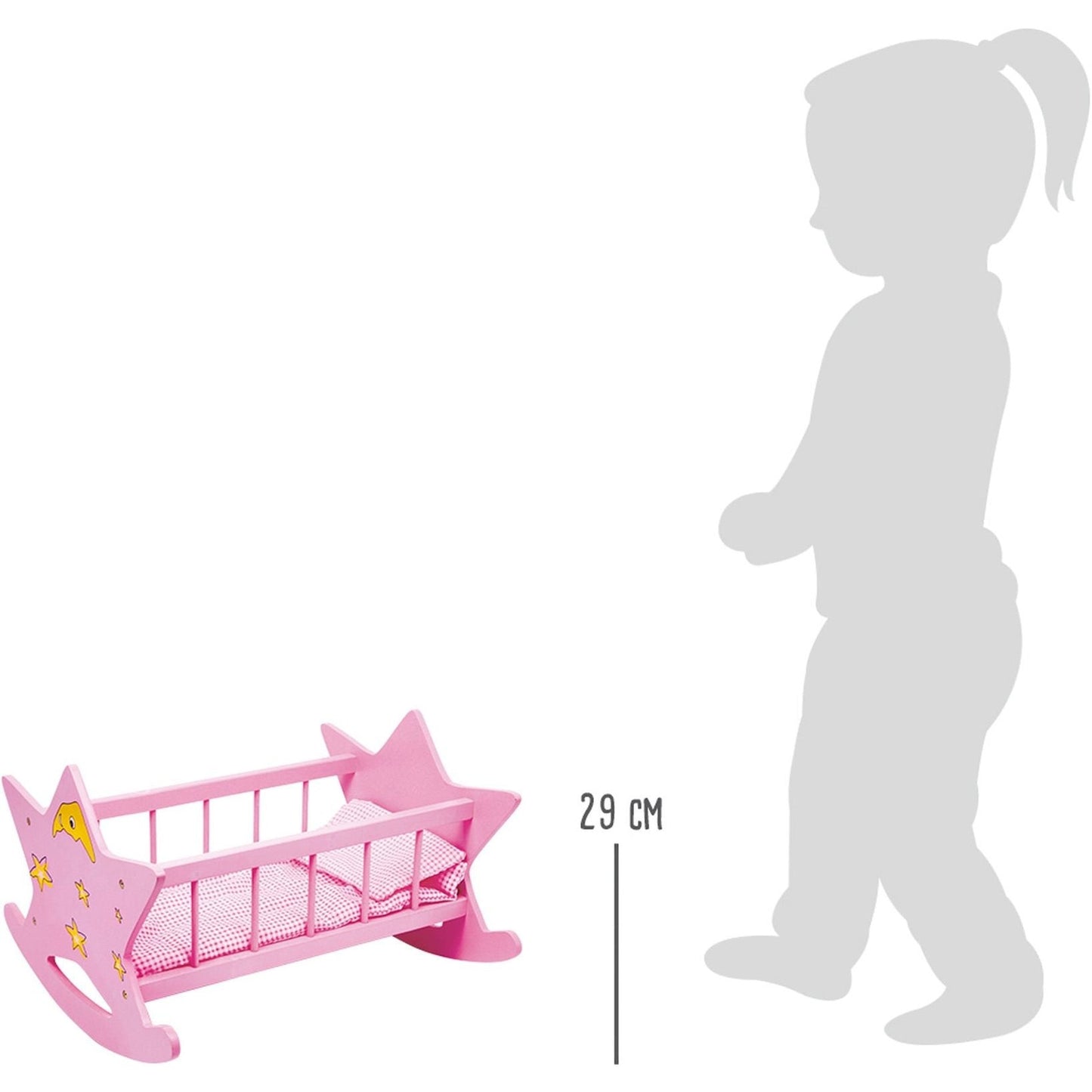 Puppenwiege Stern