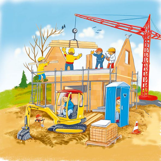 Schichtenpuzzle Wir bauen ein Haus