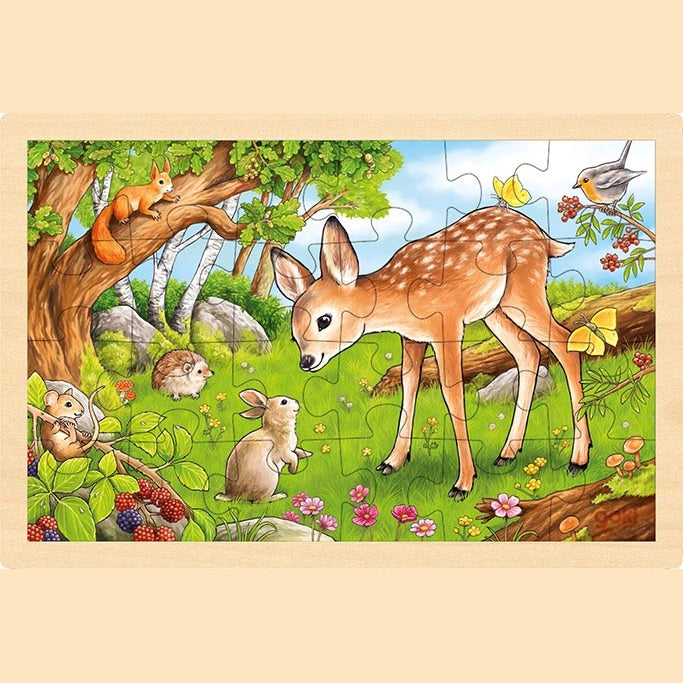 Einlegepuzzle Rehkitz