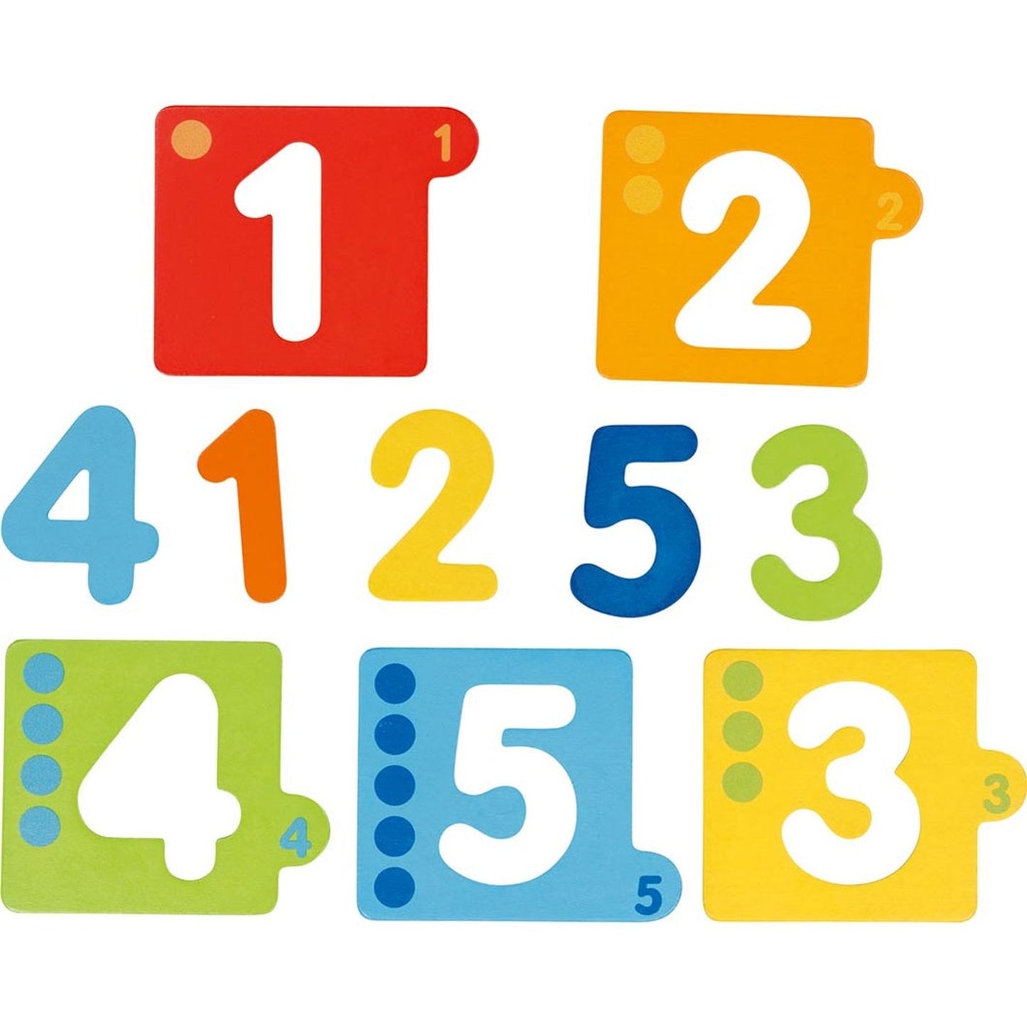 Schichtenpuzzle Zahlen