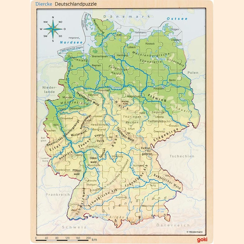 Schichtenpuzzle Deutschland
