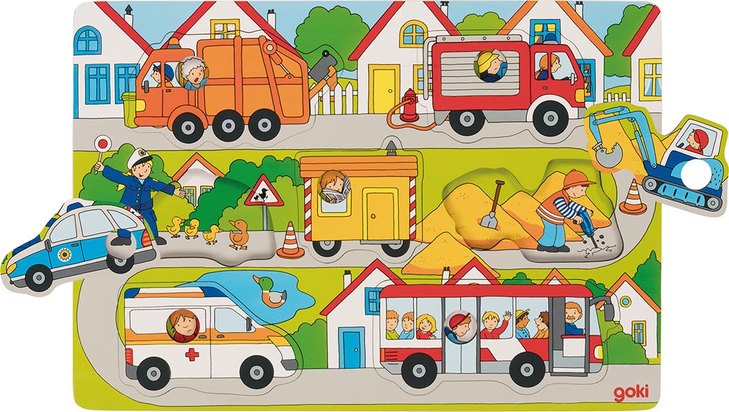 Hintergrundbildpuzzle Auf der Straße