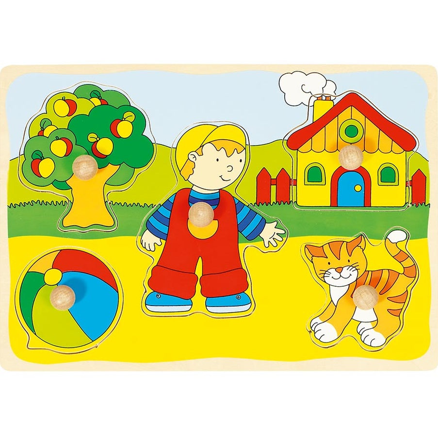 Katze, Haus,... Steckpuzzle