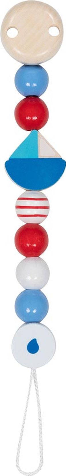 Schnullerkette mit liebevollen Motiven aus Naturmaterialien für Babys und Kleinkinder