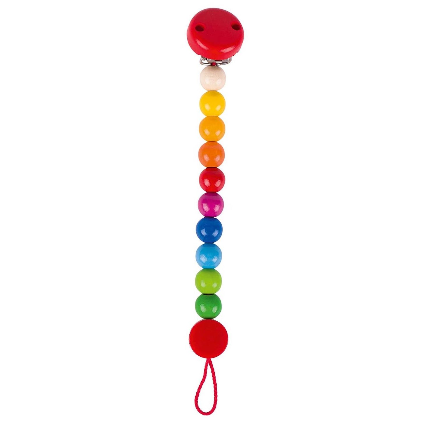 Schnullerkette mit liebevollen Motiven aus Naturmaterialien für Babys und Kleinkinder