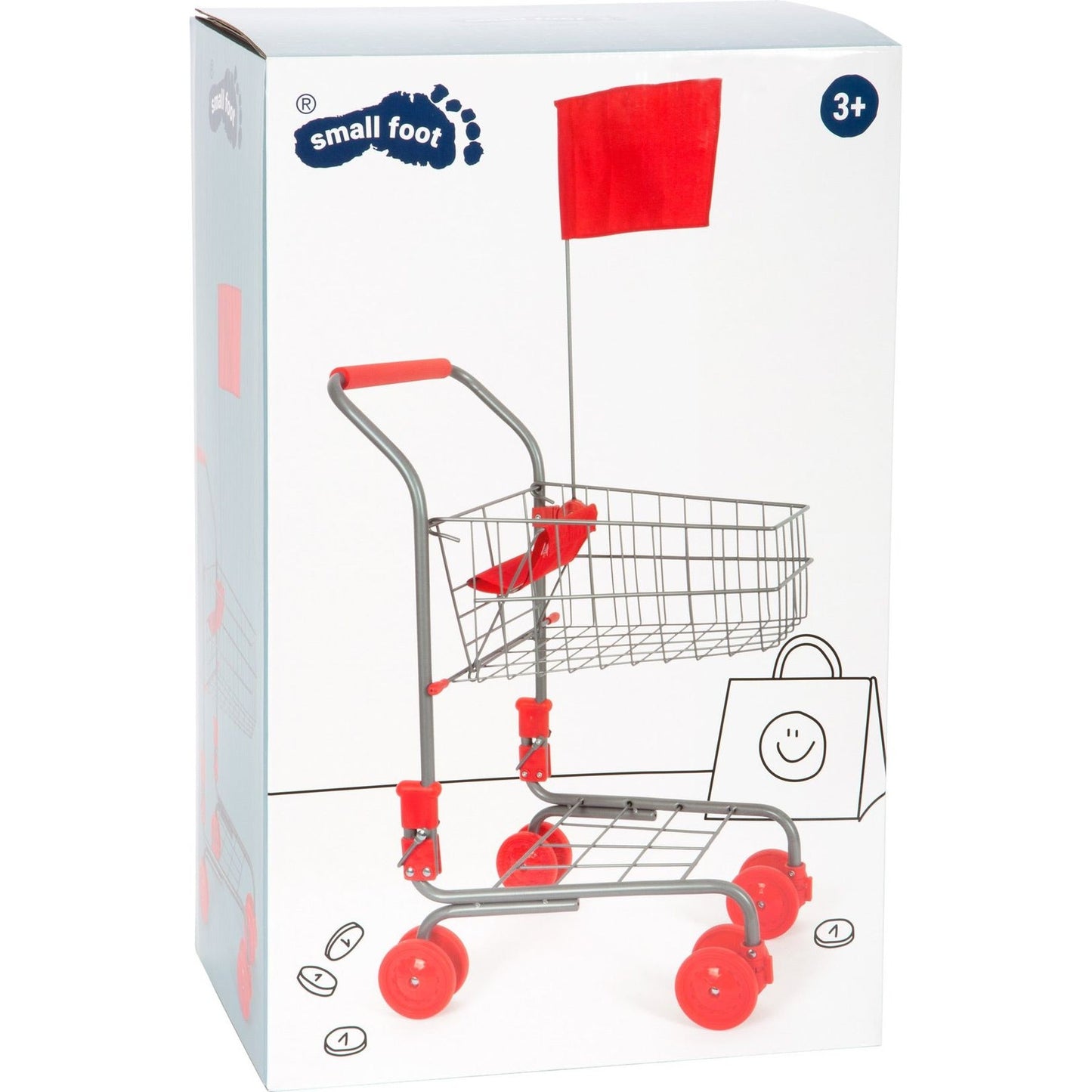 Einkaufswagen silber