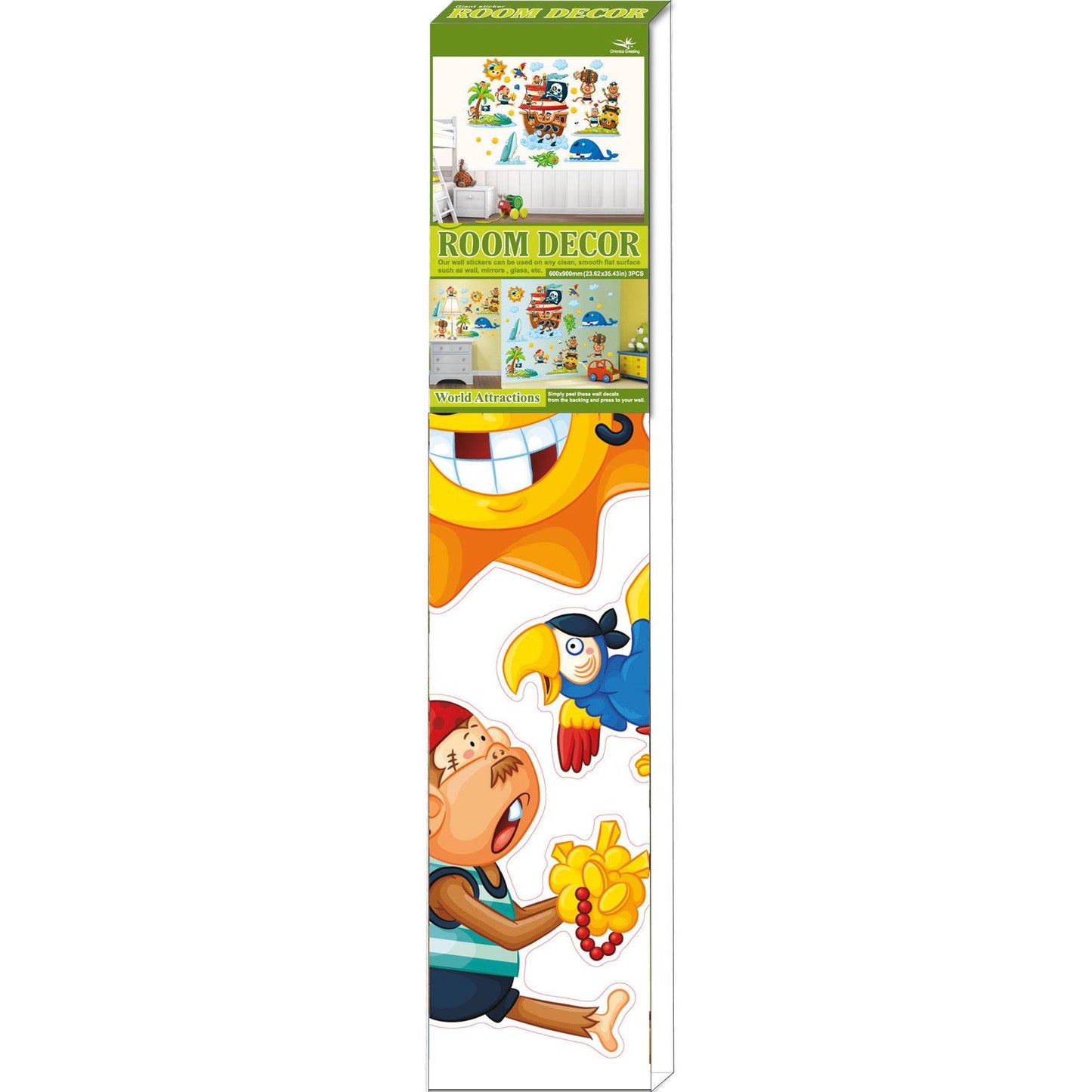 Dekosticker „Pirateninsel“