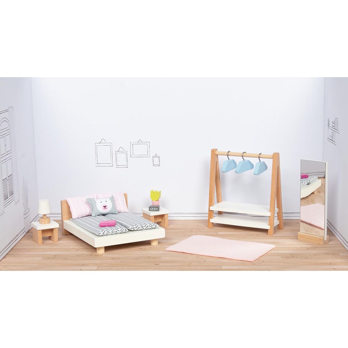 Puppenmöbel Style, Schlafzimmer