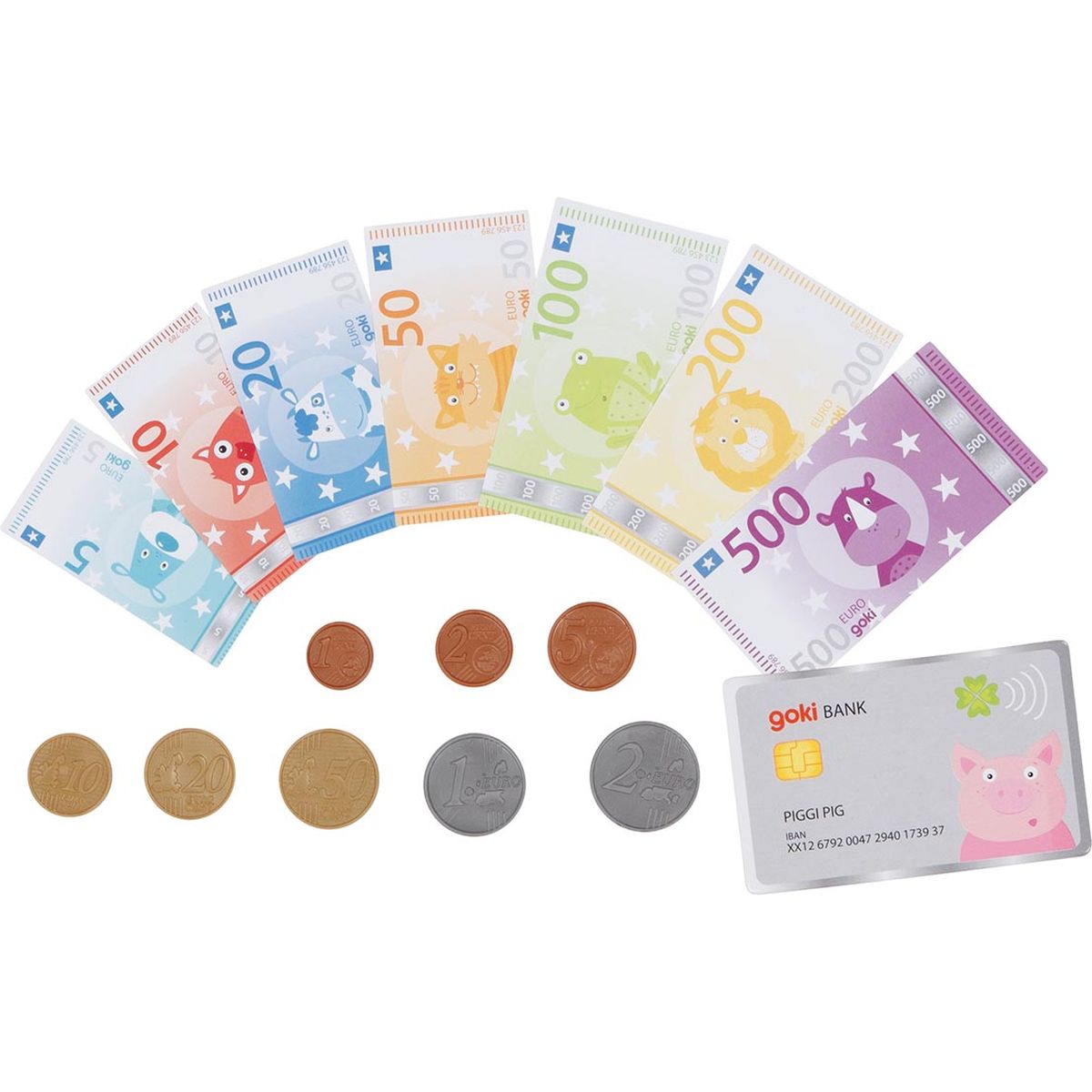 Spielgeld Tierische Taler, inkl. Kreditkarte