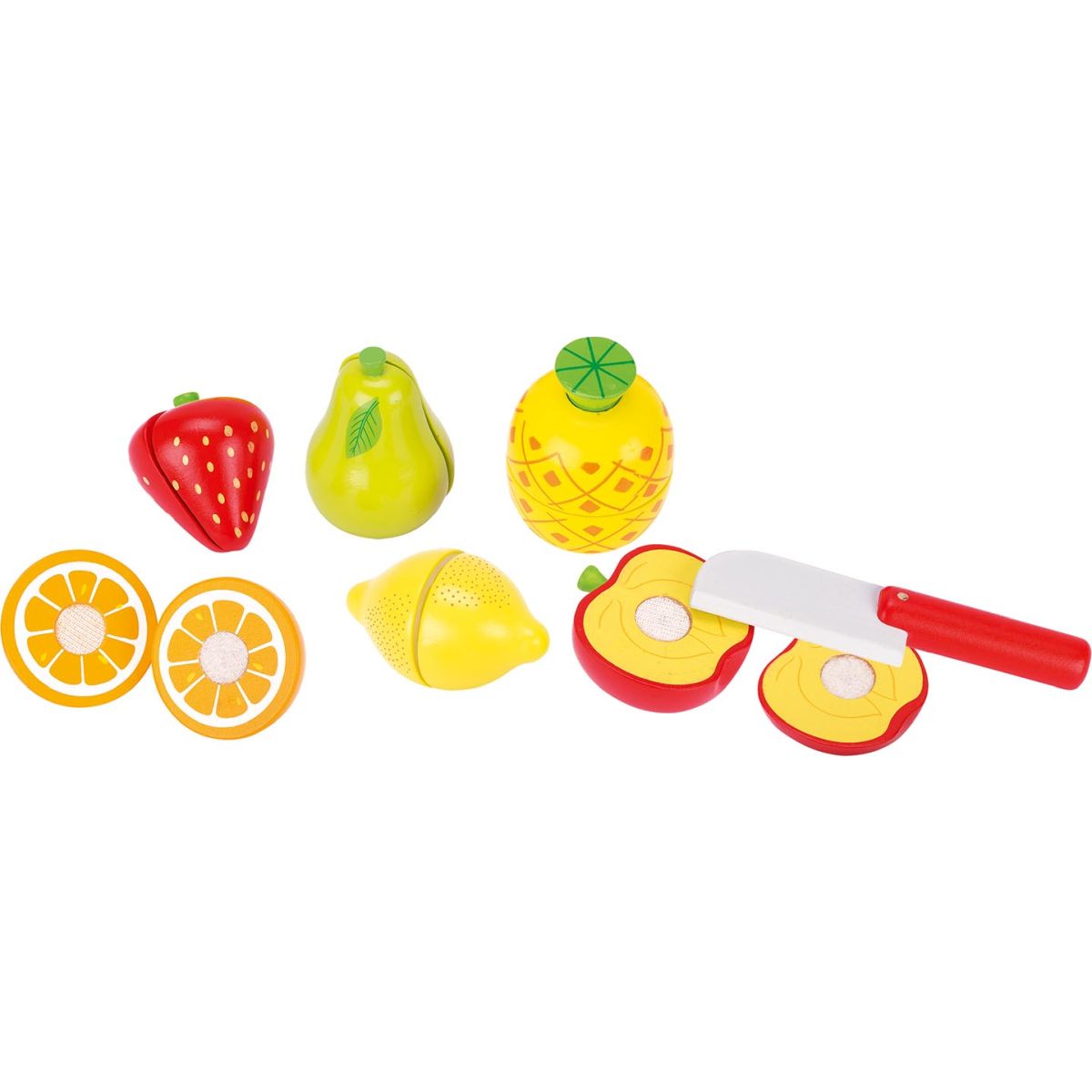 Obst mit Klettverbindung