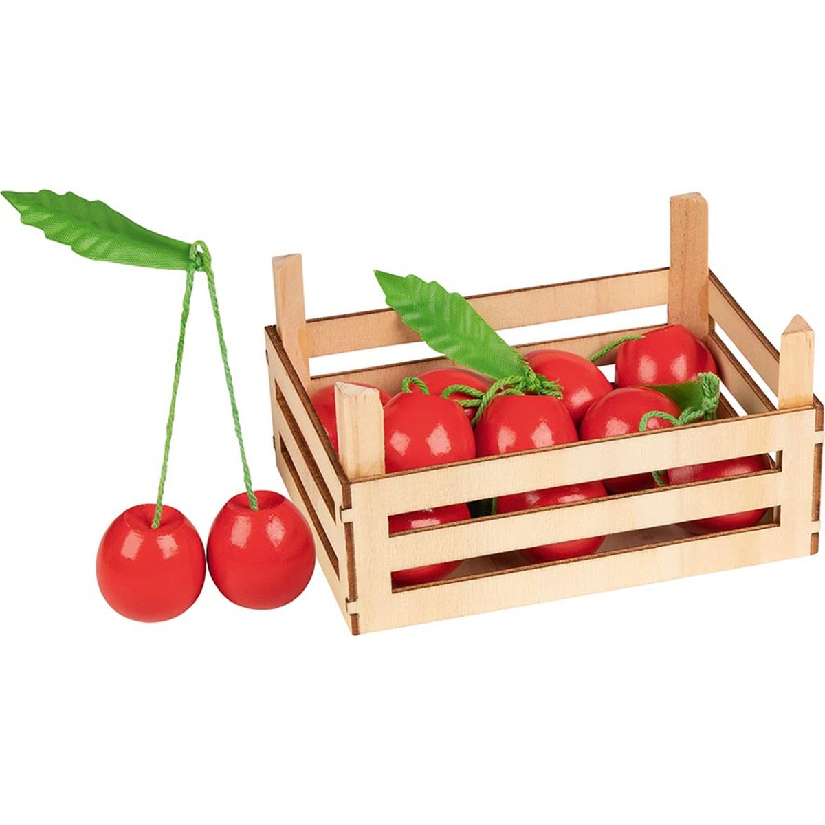 Kirschen in Obstkiste