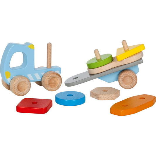 Lastwagen mit Stapelfracht