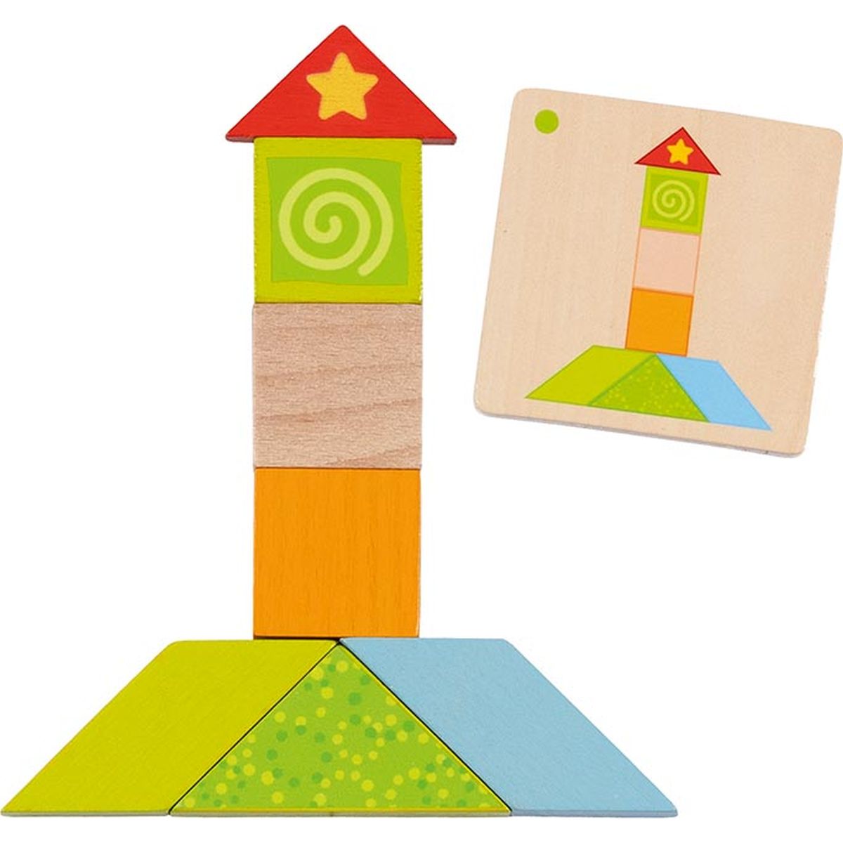 Bunte Tangram Welt
